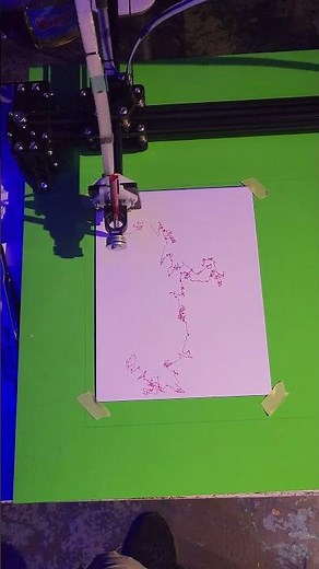 A3 size coreXY penbot with esp32 controller and Fluidnc #esp32 #plotter #grbl