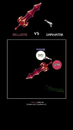 Hellkite VS Zapinator #terraria #simulation #satisfying