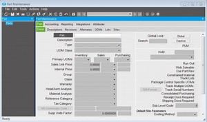 Checking Out a Part in Part Maintenance - Epicor ERP Knowledge On Demand