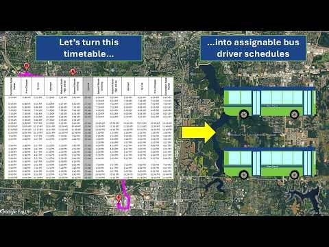 Transit Scheduling 101 - Building the Operator Schedule 👩‍💼