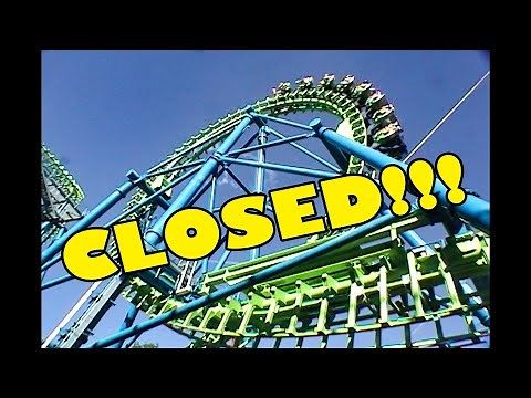 3 Closed Roller Coasters at Six Flags Magic Mountain