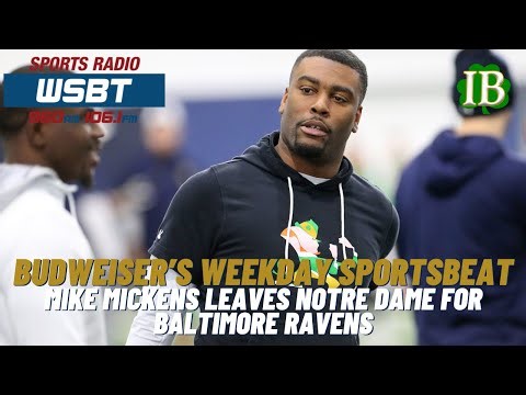 Budweiser's Weekday Sportsbeat: Mike Mickens Leaves Notre Dame For NFL, Cassandre Prosper Interview