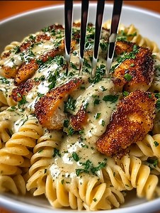 Creamy Garlic Butter Chicken and Rotini in Parmesan Sauce Ingredients For the Chicken 500 g (about 1 lb) boneless, skinless chicken breasts, cut into bite-sized pieces 2 tablespoons olive oil 2 tablespoons unsalted butter | Simply Recipes