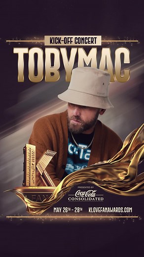 Kicking off the 2023 K-LOVE Fan Awards Weekend is none other than TobyMac! Join us for the ultimate fan experience in Nashville, TN - May 26-28th at the Gaylord Opryland Resort & Convention Center. #nashville #klove #klovefanawards #tobymac #hitsdeeptour | K-LOVE Fan Awards
