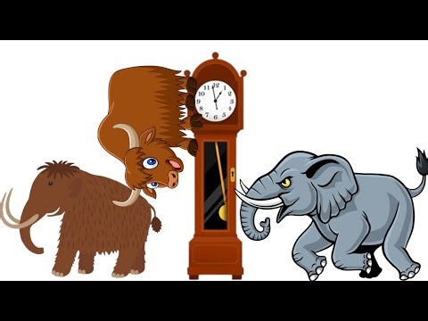 Hickory Dickory Dock Cow, Mammoth and Elephant 8| Nursery Rhymes & Kids Song | Zeetone.