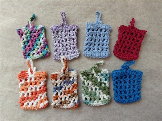 Cotton Soap Saver Pockets, No Soap Waste Scrubby (choose 2) - Etsy