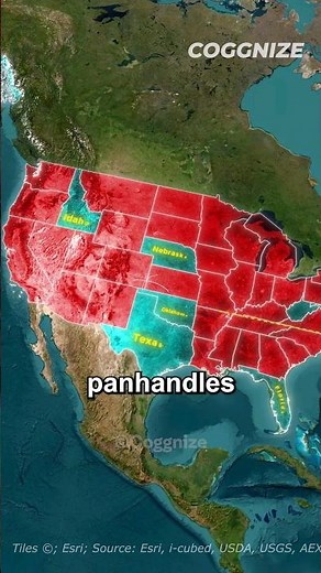 Why Do So Many American 🇺🇲 States Have Panhandles? 🍳 #shorts