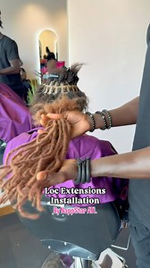 Human Hair Loc Extensions Installation here at the home of the best Loc Extensions in the industry!😍 Book appointment at NappStar.com #locs #locnation #locstyles #atllocs #atlantalocs #loclivin #locsatlanta #atlantaloctician #locjourney #atl #atlanta | NappStar ATL