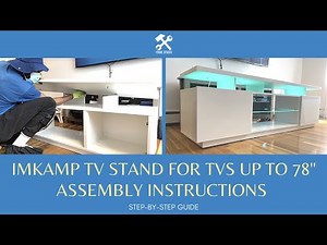 Meble Furniture EVA-K Modern 71" TV Stand Assembly Instruction (Imkamp TV Stand for TVs up to 70.8")