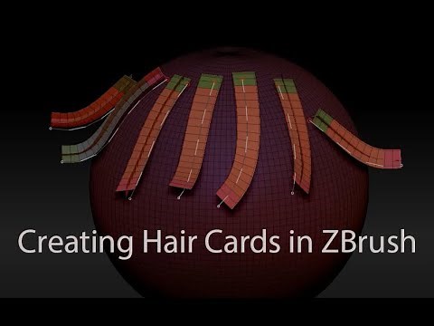 Creating Hair Cards in ZBrush
