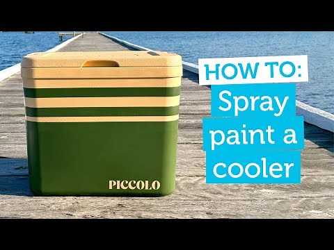 How To Spray Paint A Cooler