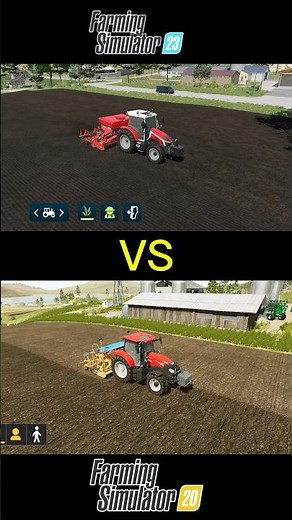 FS20 VS FS23 ! Farming Simulator #fs20 #fs23 #gaming #farming #shorts