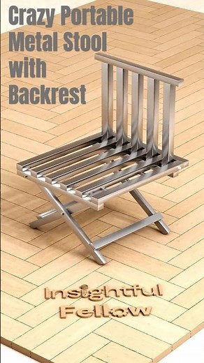 Crazy Portable Metal Stool (chair) with Backrest 🔥