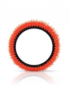 Oreck Commercial Orange Scrub Brush Tile & Resilient Floor Scrub Brush for Orbiter Machine ORB550MC, Heavy-Duty Hard Floors, 12 inch Diameter, 237047