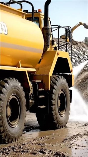 Heavy Haul Hero: Operating a Water Truck on a Dusty Road! 🚚💧