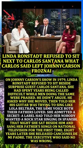 Linda Ronstadt Refused to Sit Next to Carlos Santana - What Carlos Said
