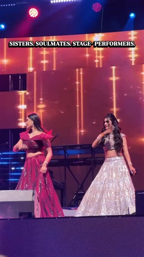 Sisters. Soulmates. Stage-partners. Bride 👰‍♀️: @aashnadhruv Sister 💃: @sanaadhruv Location📍: @nscidome Planner💍: @f5weddings Photographer📸: @knottingbells #wedding #weddingchoreography #weddingperformance #bollywood #tappinaround [Tappin’ Around, Wedding, Sangeet, Wedding dance, Bride, Groom, Bollywood] | Tappin' Around
