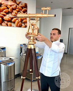 43M views · 438K reactions | This may be the most technical chocolate creation i've ever made, so much details went into this 5Ft tall Telescope!  The best way to stare at the Milky Way! 臘‍♂️ | Amaury Guichon | Facebook