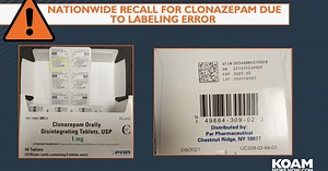 Recall expended nationwide for clonazepam due to labeling error