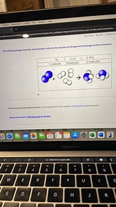 The following image shows the stoichiometric ratio for the reac... | Filo