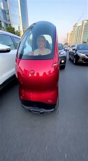 Metro Jaisi Red Electric Mini Car 😳⚡ #MiniEV #ElectricCar #FutureCar #ViralShorts