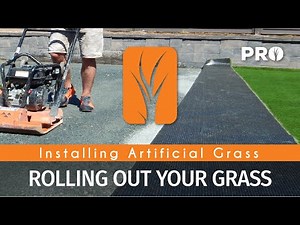 Rolling Out Your Artificial Grass - Step 3
