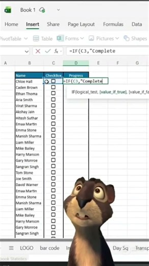 How to use Check Box in MS Excel