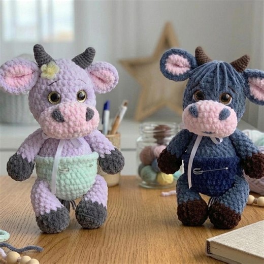 Crochet Cow Pattern, Beginner Friendly Plush Toy Tutorial (PDF) - Etsy