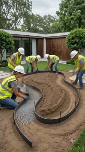How to Build a Modern Backyard Garden & Pool#BackyardTransformation #Landscaping #OutdoorDesign