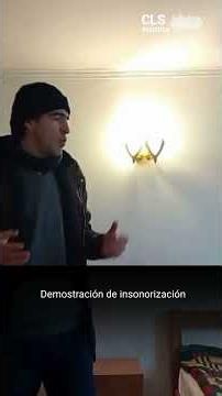 Demostracion de insonorización en habitación