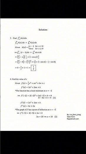 FTC and Definite Integral