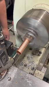 10K views · 30 reactions | Making a bunch of ferrules today. Normally I use a lot of cutting fluid when parting off copper but I didn’t feel like degreasing all of them so they can be epoxied in place. Copper is gummy stuff! #machinist #machining #machineshop | High Caliber Craftsman Builds | Facebook