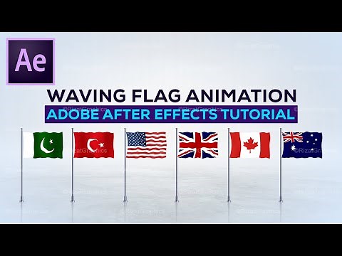 How to make waving flag Animation in Adobe After Effects | Ae Tutorial