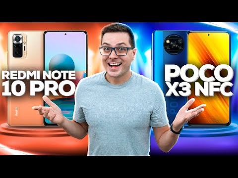 Redmi Note 10 Pro ou Poco X3 NFC?? IRMÃOS quase GÊMEOS! Escolha DIFÍCIL? Bora COMPARAR e DESCOBRIR!