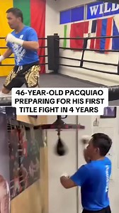 Manny Pacquiao is in camp for his fight against Mario Barrios in July — will he become a champion again? 🤔 #boxing #boxingfans #mannypacquiao #pacquiao #filipino | All the Smoke Boxing