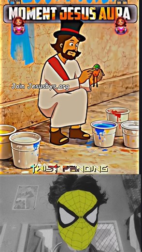 Jesus saved the egg from the rabbit