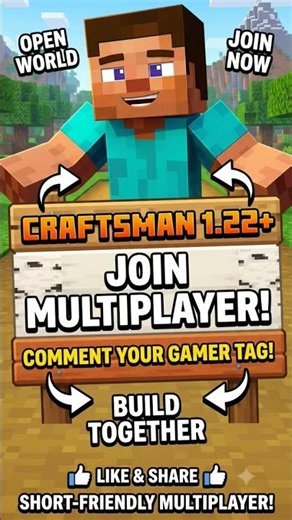 Finally! Craftsman 1.22+ Multiplayer! 😍