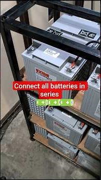 🔌 12V 42Ah Battery 🔋 Series Connection for 240 VDC Online UPS ⚡ | SMF VRLA Setup