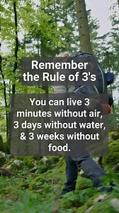 Always remember the rule of 3's . . . . #SurvivalFrog #SurvivalGear #OutdoorGear #Prepper #PrepperGear #Preparedness #UrbanPrepping #PreparedNotScared #WomenWhoPrep #SelfSuffiency #PrepperLife #Prepping #OutdoorLiving #SurvivalTips #UrbanSurvival #FamiliesWhoPrep #Outdoor #OutdoorGear #SurvivalGear #SurvivalKit #SurvivalTools #Survival #Prepared #Homestead #Survivalist #FamiliesWhoPrep #prepperskills #survivaltips | Survival Frog