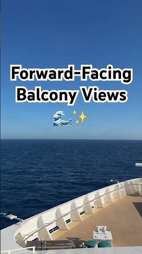 Sea Day Views from Our Forward-Facing Balcony Suite | Norwegian Jade
