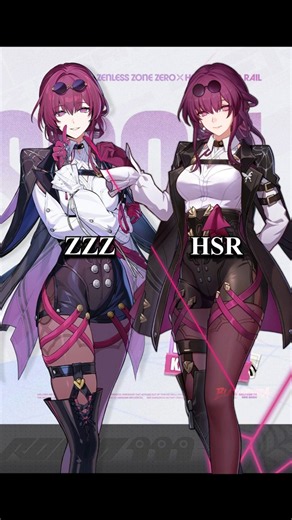 ZZZ X HSR COLLAB KAFKA & ROBIN DESIGN COMPARISON | Zenless Zone Zero 3.4 #Shorts #ZZZ #HSR