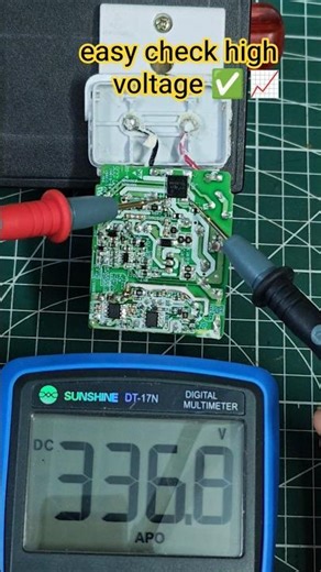 high voltage check #shorts #electronic #multimeter