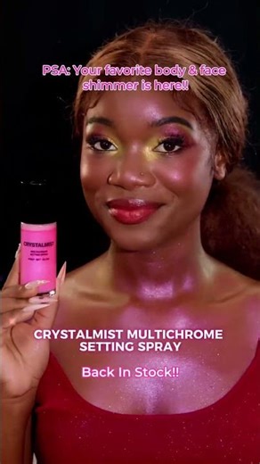 Shimmer and setting spray? Make-up game changer.