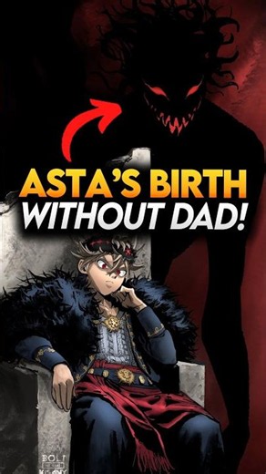 How Asta was Born Without Father? Black Clover Latest #blackclover #shorts