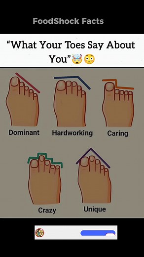 What Your Toes Say About You? #health #short #psychologyfacts #funfacts #educational | FoodShock Facts