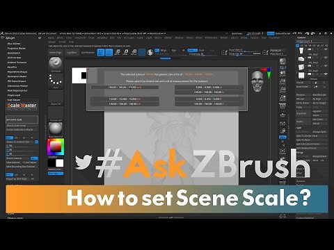 #AskZBrush - How to Set Scene Scale and Export Your Models in ZBrush