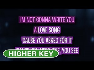 Love Song (Karaoke Higher Key) - Sara Bareilles