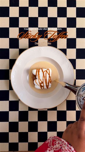 Ashika Mariam on Instagram: "🤎Save this for Iftar gathering🤎 Easy Sticky Toffee Date Milk Cake 🍰 🤎 Date Cake Layer Ingredients: • Betty Crocker vanilla cake mix • Eggs, oil and milk (as per box instructions) • Dates - 10 pcs. • ¼ tsp baking soda • Prepare the cake batter as per the box. • Soaked dates in hot water for 10 minutes, grind and strained into a paste with ¼ tsp baking soda. •Add to the cake batter & bake at 180• for 30-40min 🥛 Milk Soak Layer Ingredients • Al Marai Dates milk • E
