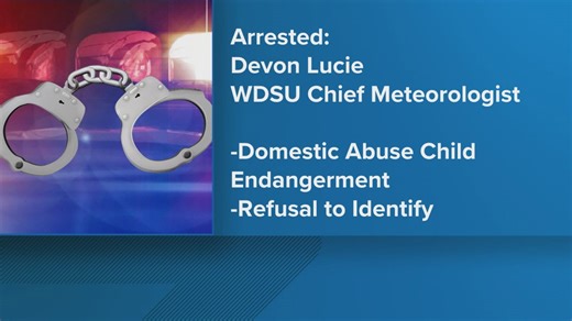 WDSU Chief Meteorologist Devon Lucie arrested on domestic abuse charge, arrest records show