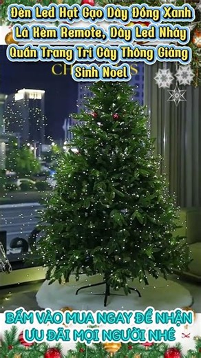 Green Copper Wire Rice Grain LED String Lights with Remote Control, Flashing LED String for Chris...